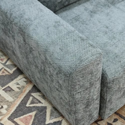 كنبة 3 مقاعد قابلة للتعديل إلى سرير رمادي