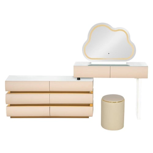 تسريحه مع مرآة مضيئة وسماعة بلوتوث من نافيرا هوم -...