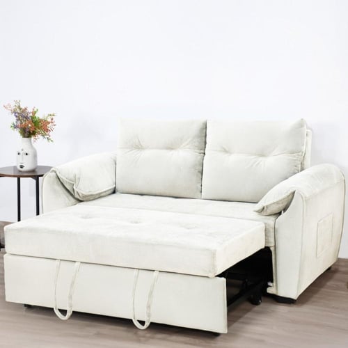 كنبة قابلة للتعديل إلى سرير - اوف وايت