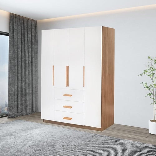 دولاب ملابس تركي 4 باب خشب