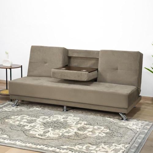 كنبة قابلة للتعديل الي سرير بطاولة مدمجة