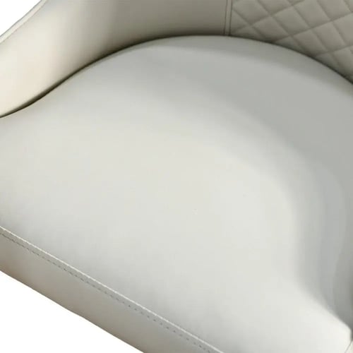 طاولة طعام فاخرة سطح رخامي دوار 6 كراسي رمادي