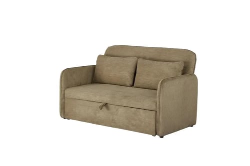 كنبة استرخاء مزدوجة قابلة للتحول إلى سرير – بني