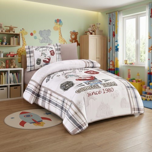 مفرش أطفال ميكروفايبر 4 قطع