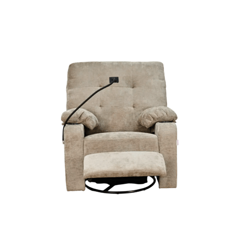 كرسي استرخاء فخم هزاز دوار مع حامل جوال كوفي