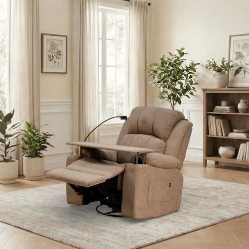 كرسي استرخاء مودرن هزار دوار بحامل جوال مع طاولة ك...