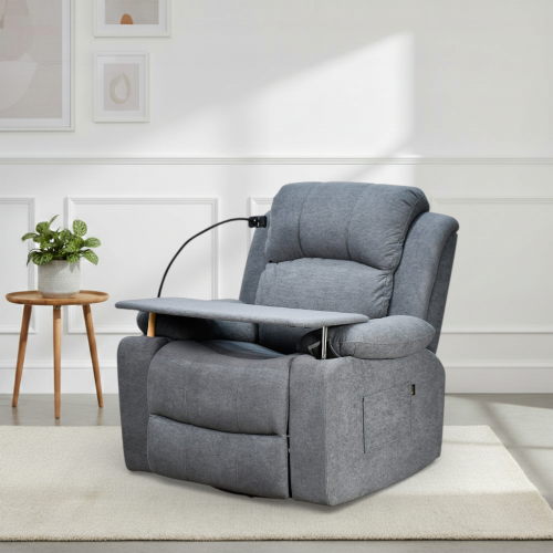 كرسي استرخاء مودرن هزار دوار بحامل جوال مع طاولة م...