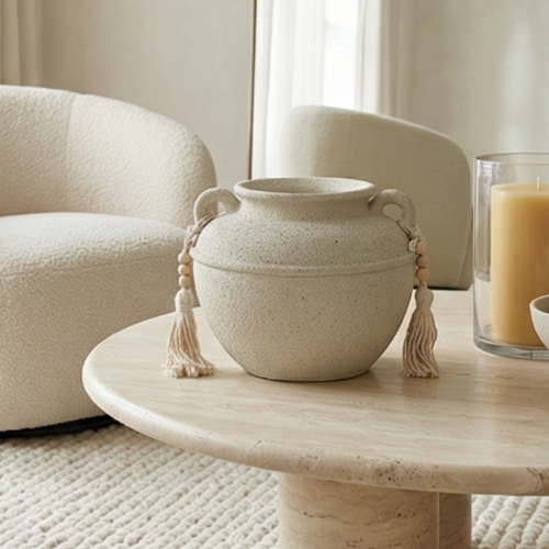 فازة ورد تصميم ديكوري عصري فخار