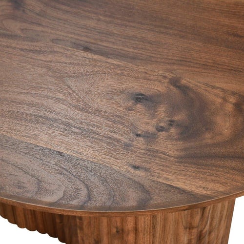 طقم طاولات خدمة مودرن 5 قطع خشب بني