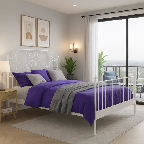 هيكل سرير نافيرا 180x200سم ابيض