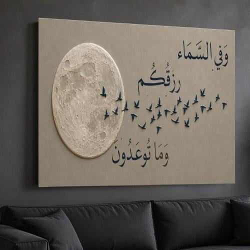 لوحة وفي السماء رزقكم وما توعدون