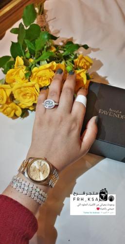 خاتم فضة نسائي ورجالي بالاسم