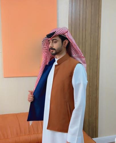 سديري شتوي دبل فيس وجهين كحلي مع جملي-متجر فرح