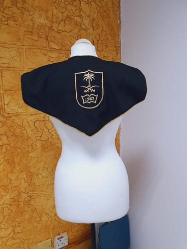 وشاح مع قبعة التخرج أسود-متجر فرح