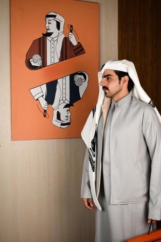 سديري شتوي رصاصي فاتح مع بيج دبل فيس-متجر فرح