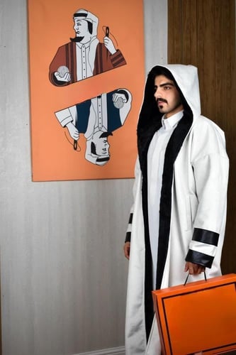 فروه لون سكري مبطنة بفرو ناعم-متجر فرح