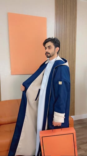 فروات شتوية رجالي تو فيس سكري مع كحلي-متجر فرح