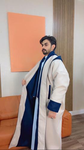 فروات شتوية رجالي تو فيس سكري مع كحلي-متجر فرح