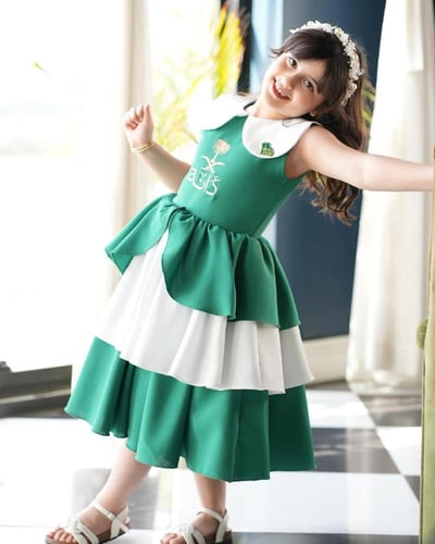 فستان اليوم الوطني دلع البنات-متجر فرح