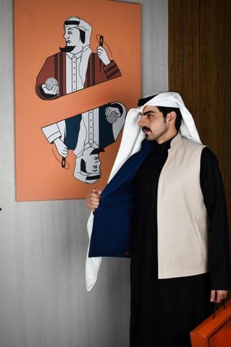 سديري شتوي كحلي مع بيج دبل فيس-متجر فرح