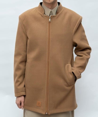 جاكيت شتوي دبل فيس لون أسود مع جملي-متجر فرح