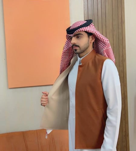 سديري شتوي دبل فيس وجهين لون بيج مع جملي-متجر فرح