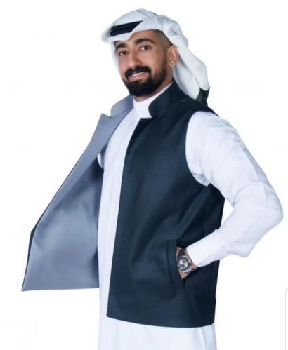 صديريات شتوي دبل فيس وجهين لون زيتي داكن مع رصاصي-...