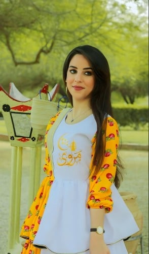 فستان رمضان نسائي برتقالي