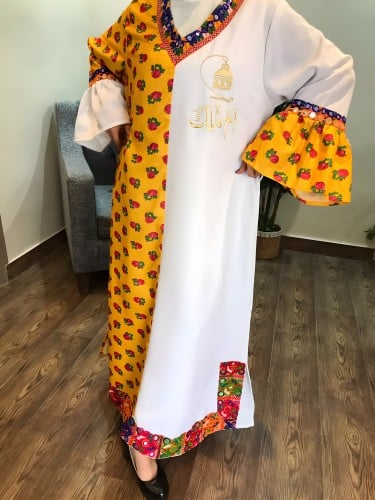 جلابية رمضان نسائي برتقالي