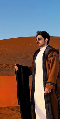 فروه كلاسيكية جملي مبطنة بفرو ناعم-متجر فرح