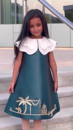 فستان دلع البنات اليوم الوطني-متجر فرح