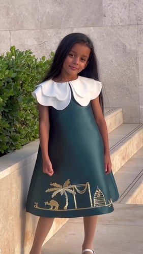 فستان دلع البنات اليوم الوطني-متجر فرح