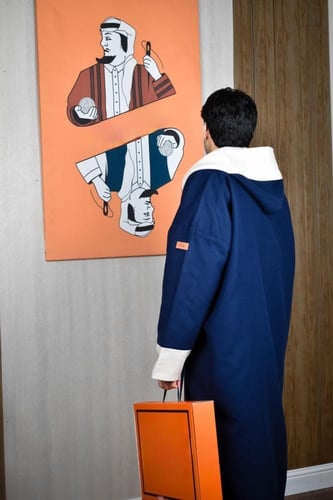 فروه شتوية لون كحلي مع سكري-متجر فرح