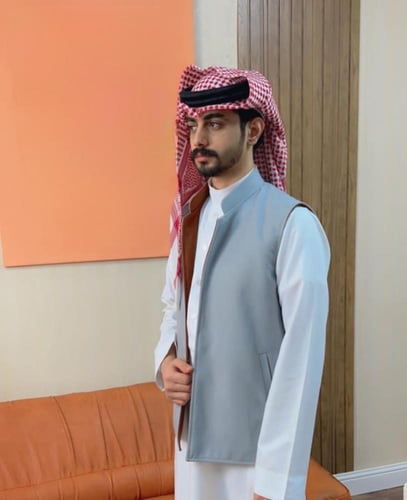 سديري شتوي دبل فيس وجهين لون رصاصي مع جملي-متجر فر...