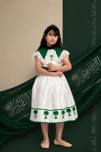 فستان بناتي لليوم الوطني – نخلة وسيفين