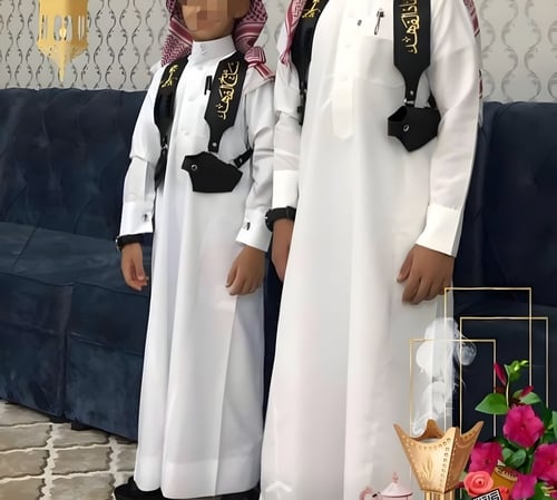 مجند ولادي تطريز بالاسم بني-متجر فرح