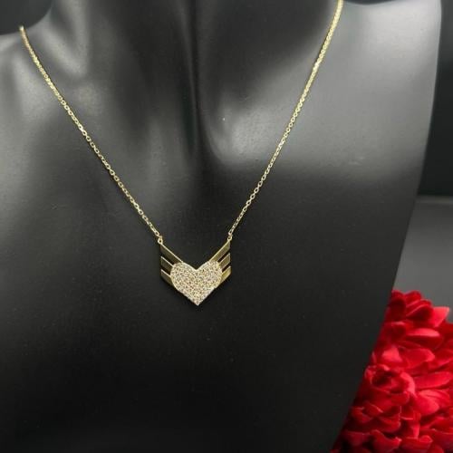 مشاعرك بالذهب سلسال القلب المجنح ذهب عيار18