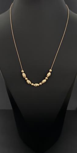 عقد الفخامه من الذهب الأصفر عيار٢١