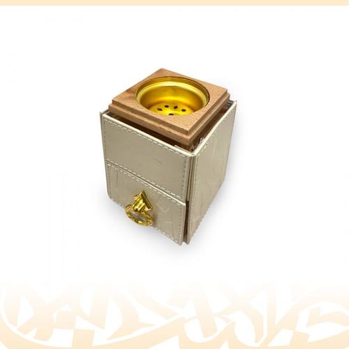 مبخرة جلدية (بيج)