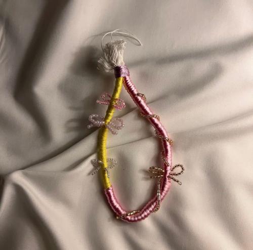 Dareens Phone Handle Pink Yellow