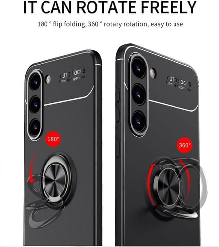 غطاء جوال من السيليكون الناعم مضاد للصدمات مع خاتم...