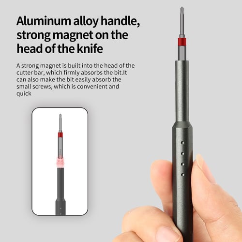 طقم مفكات براغي مغناطيسية دقيقة لإصلاح الأجهزة الإ...