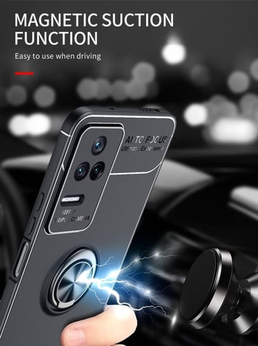 غطاء جوال من السيليكون الناعم مضاد للصدمات مع خاتم...