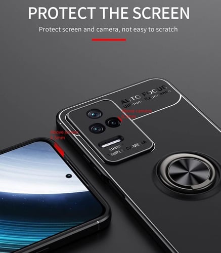 غطاء جوال من السيليكون الناعم مضاد للصدمات مع خاتم...