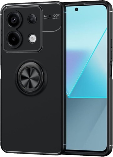 غطاء جوال من السيليكون الناعم مضاد للصدمات مع خاتم...