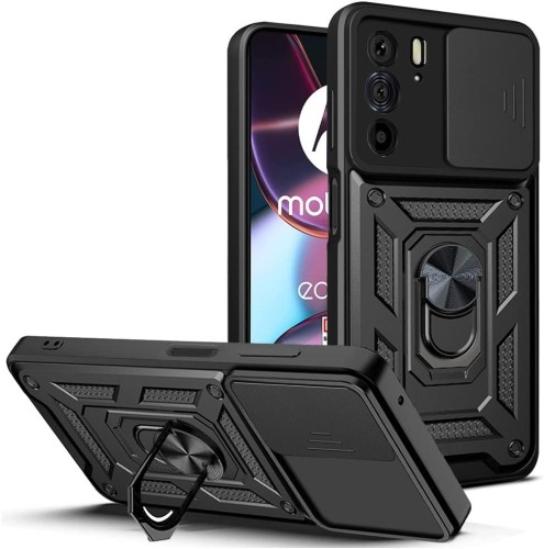 غطاء جوال مدرع مع حلقة مغناطيسية و غطاء كاميرا لها...