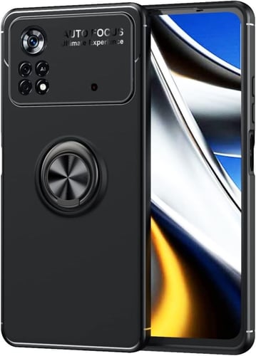 غطاء جوال من السيليكون الناعم مضاد للصدمات مع خاتم...