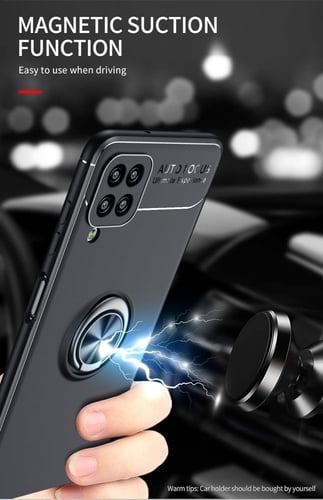 غطاء جوال من السيليكون الناعم مضاد للصدمات مع خاتم...