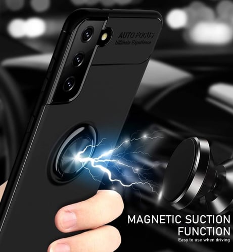 غطاء جوال من السيليكون الناعم مضاد للصدمات مع خاتم...