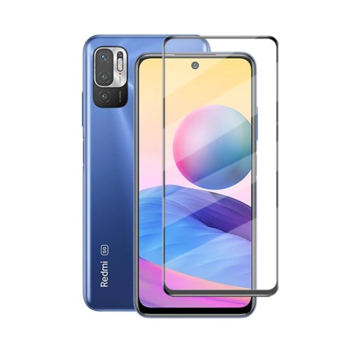 حامي شاشة من الزجاج المقسى بصلابة 9H شفاف بإطار أس...